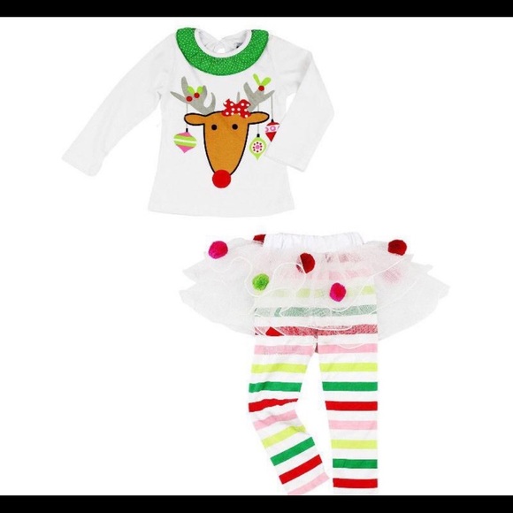 Holiday 2 piece tutu and legging Set - Picture 2 of 5